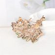 Clear Cubic Zirconia & Green Enamel Christmas Tree Brooch on Sale