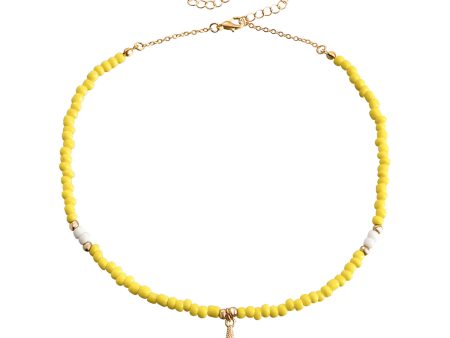 Yellow Howlite & 18K Gold-Plated Starfish Pendant Necklace Hot on Sale