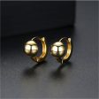 18K Gold-Plated Ball Huggie Earrings Discount