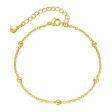 18K Gold-Plated Beaded Station Bracelet Online Hot Sale