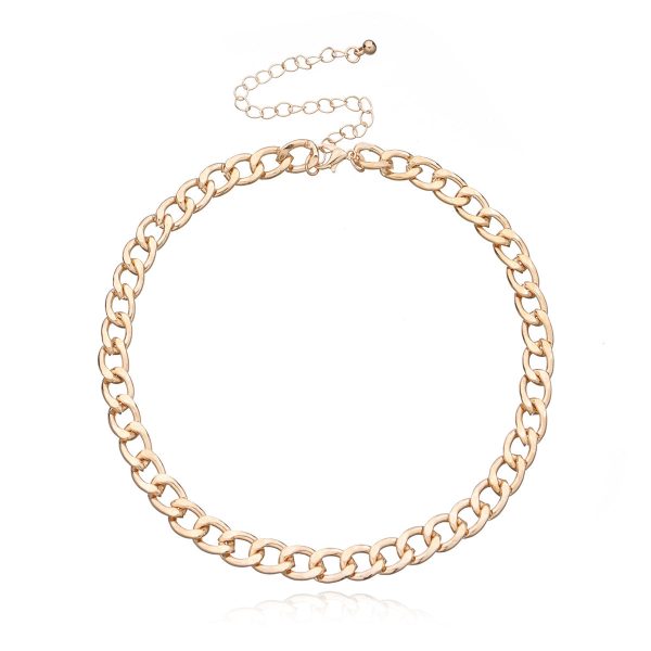 18K Gold-Plated Cuban Chain Necklace Discount