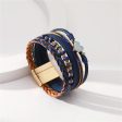 Turquoise & Navy Polystyrene 18K Gold-Plated Layered Bracelet Online now