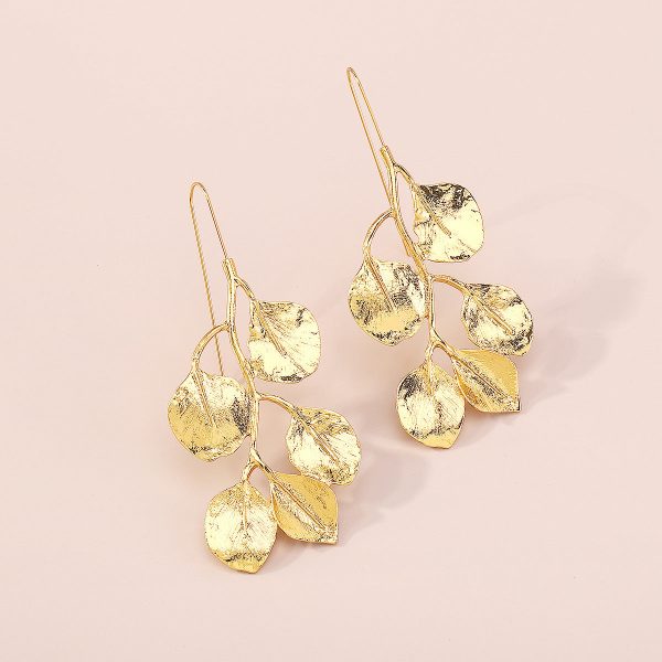 18K Gold-Plated Botanical Drop Earrings Online