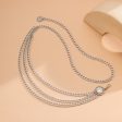 Silver-Plated Tassel-Accent Layered Curb Chain Waist Belt Online Sale