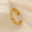 18K Gold-Plated Botanical Cuff Hot on Sale