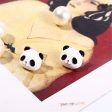 White Enamel & 18K Gold-Plated Panda Stud Earrings Online