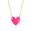 Rose Enamel & 18K Gold-Plated Heart Pendant Necklace Online now