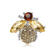 Champagne Crystal & Cubic Zirconia Bee Brooch Sale