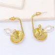 Yellow Enamel & Pearl 18K Gold-Plated Lotus Drop Earrings Sale