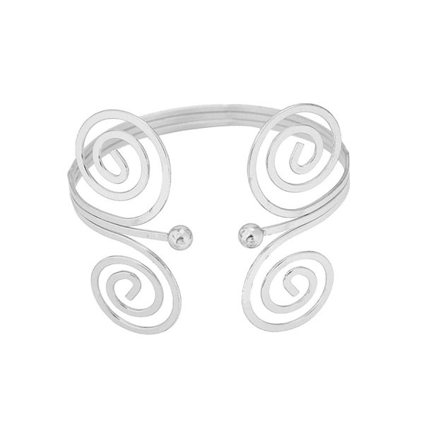 Silver-Plated Open Butterfly Arm Cuff on Sale