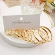 Pearl & 18K Gold-Plated Twisted Hoop Earrings Set Online