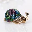 Cubic Zirconia & 18K Gold-Plated Snail Brooch Hot on Sale