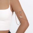 18K Gold-Plated Butterfly Chain Arm Cuff Online Sale