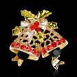 Cubic Zirconia & 18K Gold-Plated Botany Bell Brooch on Sale