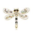 Cubic Zirconia & 18K Gold-Plated Dragonfly Brooch For Discount