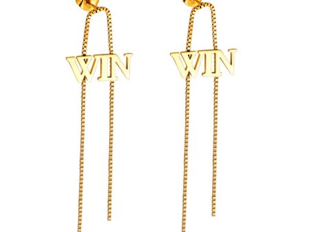 18K Gold-Plated  Win  Tassel Drop Earrings Sale