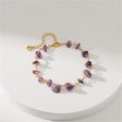 Purple Resin & 18K Gold-Plated Bracelet Sale