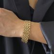 18K Gold-Plated Chain Link Belt Bracelet on Sale