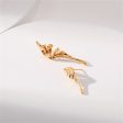 18K Gold-Plated Butterfly Wing Stud Earrings Online