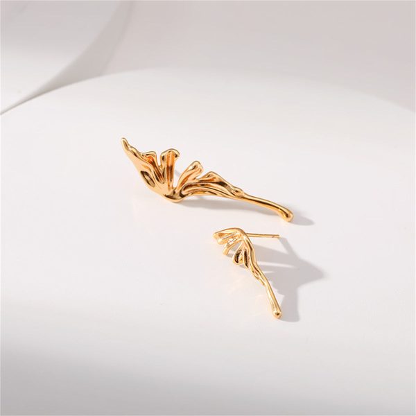 18K Gold-Plated Butterfly Wing Stud Earrings Online