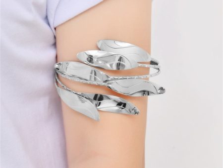 Silver-Plated Branched Arm Cuff For Sale