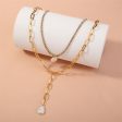 Pearl & 18K Gold-Plated Necklace Set For Cheap