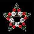 Cubic Zirconia & 18K Gold-Plated Hollow Star Brooch Hot on Sale