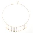 18K Gold-Plated Bead Tassel Statement Necklace Online Sale