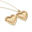 18K Gold-Plated Carved Heart Locket Necklace Sale