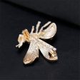 Cubic Zirconia & 18K Gold-Plated Bee Brooch Sale