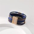 Turquoise & Navy Polystyrene 18K Gold-Plated Layered Bracelet Online now