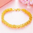 18K Gold-Plated Byzantine Chain Bracelet Discount