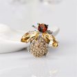 Champagne Crystal & Cubic Zirconia Bee Brooch Sale