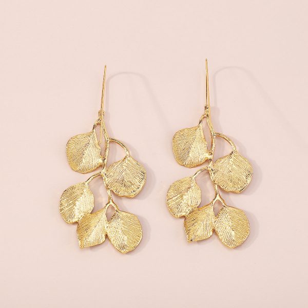 18K Gold-Plated Botanical Drop Earrings Online