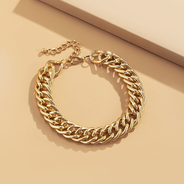 18K Gold-Plated Chain Anklet Hot on Sale