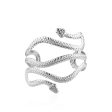 Silver-Plated Serpentine Arm Cuff Online Sale