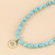 Turquoise & 18K Gold-Plated Eye Pendant Necklace Online Hot Sale