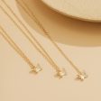 18K Gold-Plated Butterfly Drop Necklace Set Fashion