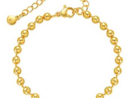 18K Gold-Plated Bead Chain Bracelet Supply