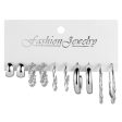 Pearl & Silver-Plated Five-Pair Hoop-Earring Set Fashion