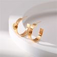 18K Gold-Plated Button Huggie Earrings Online now