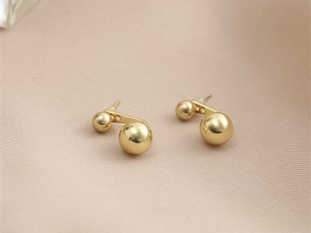 18K Gold-Plated Ball Ear Jackets Hot on Sale