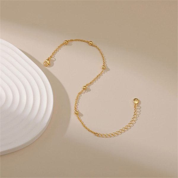 18K Gold-Plated Beaded Station Bracelet Online Hot Sale