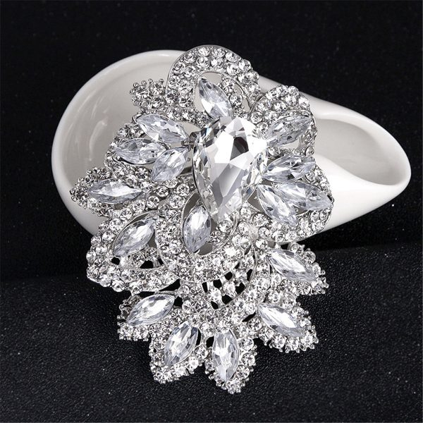 Crystal & Cubic Zirconia Rattan Brooch Hot on Sale