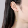 Yellow Crystal & 18K Gold-Plated Ear Threaders For Discount