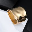 18K Gold-Plated Bright Curved Surface Bangle Online Sale