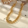 18K Gold-Plated Chunky Curb Chain Necklace Online now