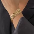 18K Gold-Plated Chain Link Belt Bracelet on Sale