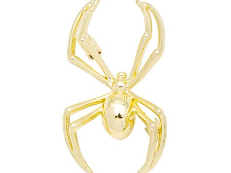 18K Gold-Plated Spider Brooch Discount