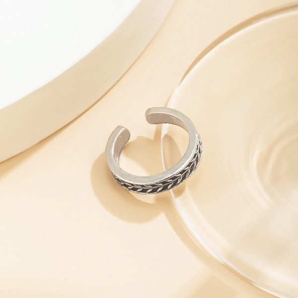 Silver-Plated Wheat Adjustable Toe Ring Online Sale